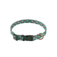 HKM-437011 Sunflower Print Holiday Dog Collar with Hair Accessory