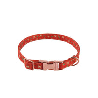 HKM-437011 Sunflower Print Holiday Dog Collar with Hair Accessory