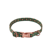 HKM-437011 Sunflower Print Holiday Dog Collar with Hair Accessory
