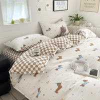 HKM-437139 Spring Cartoon Themed One-Piece Bedding Set with Cute Patterns in Various Sizes