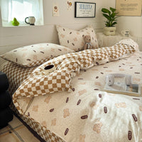 HKM-437139 Spring Cartoon Themed One-Piece Bedding Set with Cute Patterns in Various Sizes