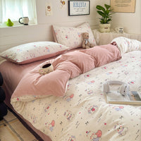 HKM-437139 Spring Cartoon Themed One-Piece Bedding Set with Cute Patterns in Various Sizes