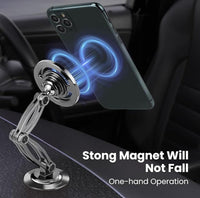HKM-437395 Adjustable Magnetic Car Phone Holder with 360° Rotation for Dashboards