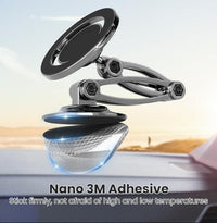 HKM-437395 Adjustable Magnetic Car Phone Holder with 360° Rotation for Dashboards
