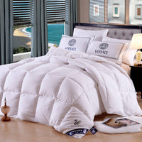 HKM-437459 Four Seasons White Duck Down Quilt with Feather Proof Cloth Cover