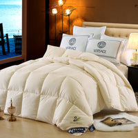 HKM-437459 Four Seasons White Duck Down Quilt with Feather Proof Cloth Cover