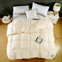 HKM-437459 Four Seasons White Duck Down Quilt with Feather Proof Cloth Cover