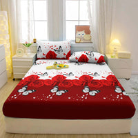 HKM-437459 Three-Piece Bedding Set - 1.8m Durable Chemical Fiber Bed Sheet and Pillowcases