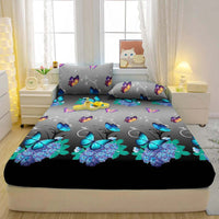 HKM-437459 Three-Piece Bedding Set - 1.8m Durable Chemical Fiber Bed Sheet and Pillowcases