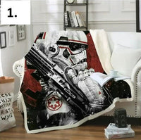 HKM-437523 Double-Thick Square Polyester Blanket for Spring and Autumn Comfort