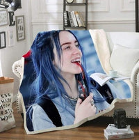 HKM-437523 Double-Thick Square Polyester Blanket for Spring and Autumn Comfort