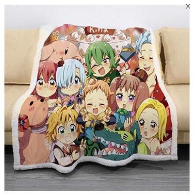 HKM-437523 Double-Thick Square Polyester Blanket for Spring and Autumn Comfort