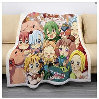HKM-437523 Double-Thick Square Polyester Blanket for Spring and Autumn Comfort