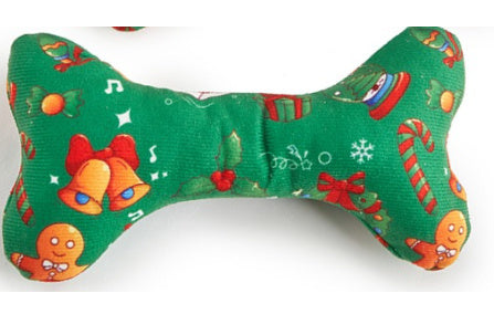 HKM-437587 Festive Plush Dog Toy in Santa Claus, Snowman, and Holiday Designs