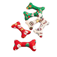 HKM-437587 Festive Plush Dog Toy in Santa Claus, Snowman, and Holiday Designs