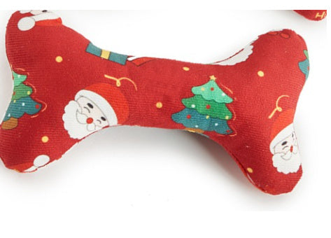 HKM-437587 Festive Plush Dog Toy in Santa Claus, Snowman, and Holiday Designs