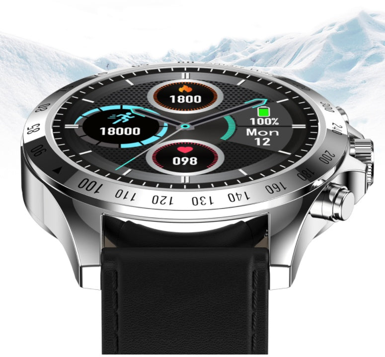 HKM-437651 Full-Touch HD Smart Health Monitor Watch with Heart Rate, Blood Pressure, and Sleep Analysis Features