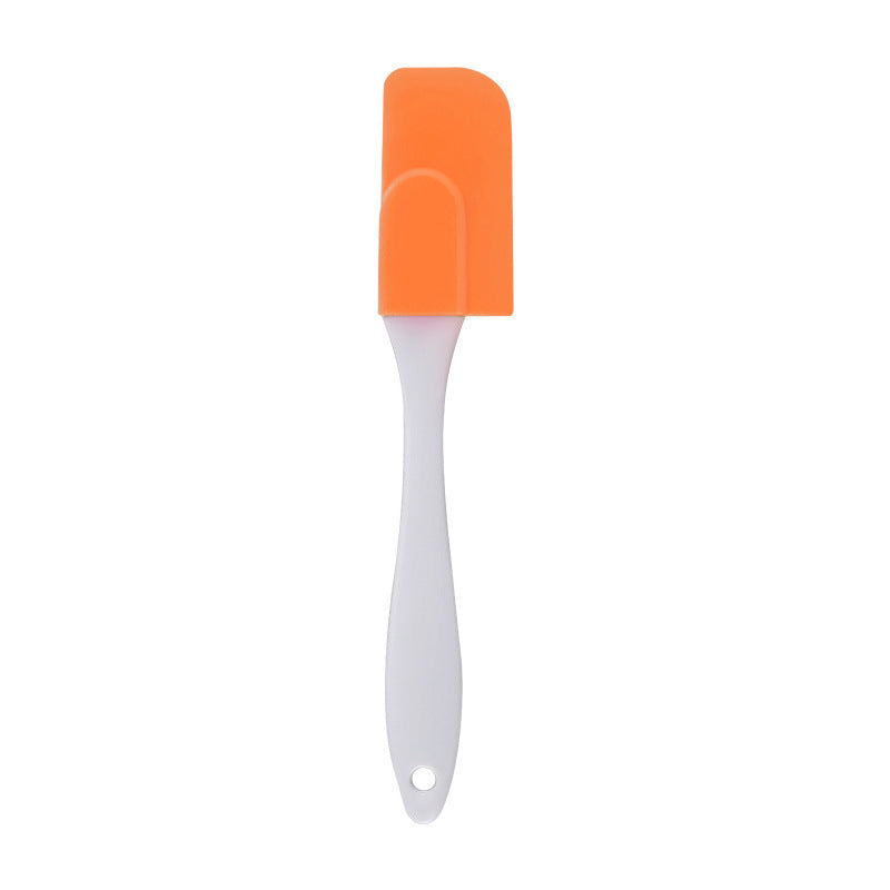 HKM-437651 Small Silicone Cake Splitter and Scraper with White Handle - Modern Design