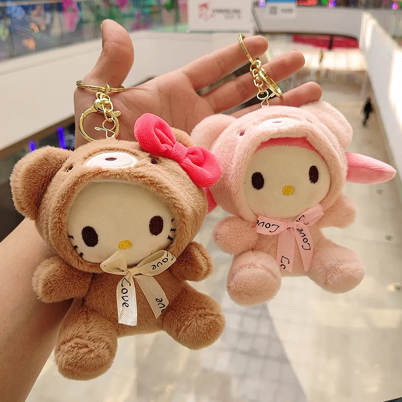 HKM-437971 Jiumaishop My Melody Plush Keychain Soft Stuffed Doll - Adorable Portable Toy for All Ages