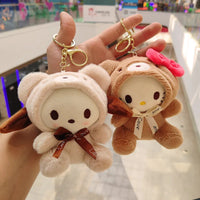 HKM-437971 Jiumaishop My Melody Plush Keychain Soft Stuffed Doll - Adorable Portable Toy for All Ages