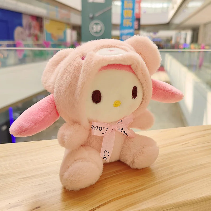 HKM-437971 Jiumaishop My Melody Plush Keychain Soft Stuffed Doll - Adorable Portable Toy for All Ages