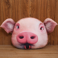 HKM-438099 Cotton Pig Head Plush Doll with PP Cotton Filling
