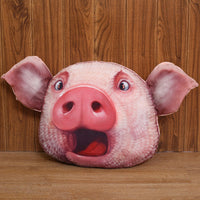 HKM-438099 Cotton Pig Head Plush Doll with PP Cotton Filling