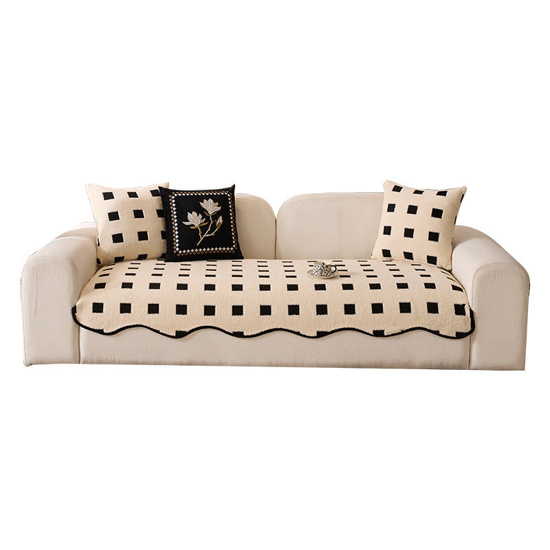 HKM-438291 Plush Winter Sofa Cushion with Non-Slip Design in Various Colors and Sizes