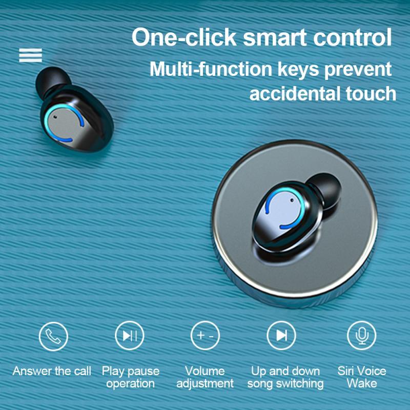 HKM-438355 Binaural Bluetooth Headphones with HD Calling, 10M Range, and 4-5 Hours Playtime