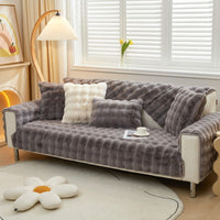 HKM-438355 Bubble Velvet Fleece Cushion Cover - Modern Non-Slip Sofa Cushion, Various Colors Available