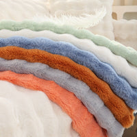 HKM-438355 Bubble Velvet Fleece Cushion Cover - Modern Non-Slip Sofa Cushion, Various Colors Available
