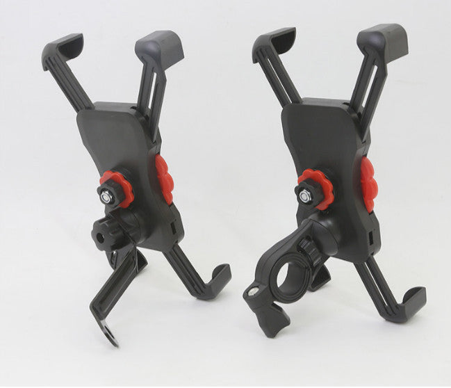 HKM-438355 Universal Mobile Phone Holder with Charging for Motorcycle and Bicycle - Auto Lock Design, 360° Rotation, Waterproof USB Interface