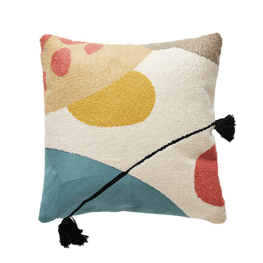 HKM-438419 Nordic Style Geometric Cotton Throw Pillow with Fiber Filling