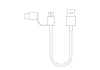 HKM-438675 Dual-Connector 1m High-Speed Multi-Head Charging Cable for Android Phones