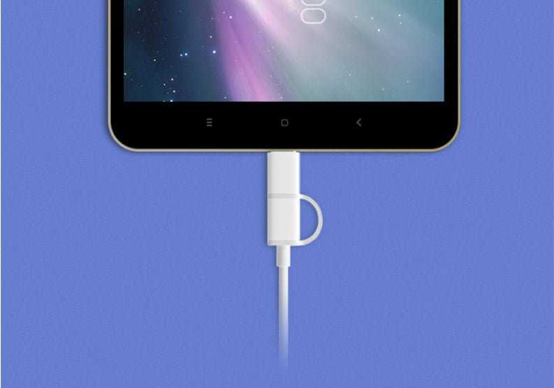 HKM-438675 Dual-Connector 1m High-Speed Multi-Head Charging Cable for Android Phones