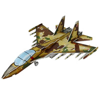 HKM-438867 3D DIY Paper Attack Helicopter Model Puzzle for Kids - Educational Jigsaw Toy