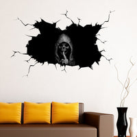 HKM-439059 Halloween Skull Waterproof Wall Sticker for Decorative Touch