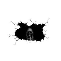 HKM-439059 Halloween Skull Waterproof Wall Sticker for Decorative Touch