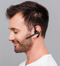 HKM-439187 Over-Ear Wireless Bluetooth Headset for Business Calls with Voice Control and Multi-Point Connection