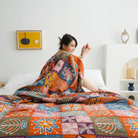 HKM-439443 Cool Cotton Five-Layer Towel Blanket for Spring and Autumn (1.5x2m, 2.3x2m)
