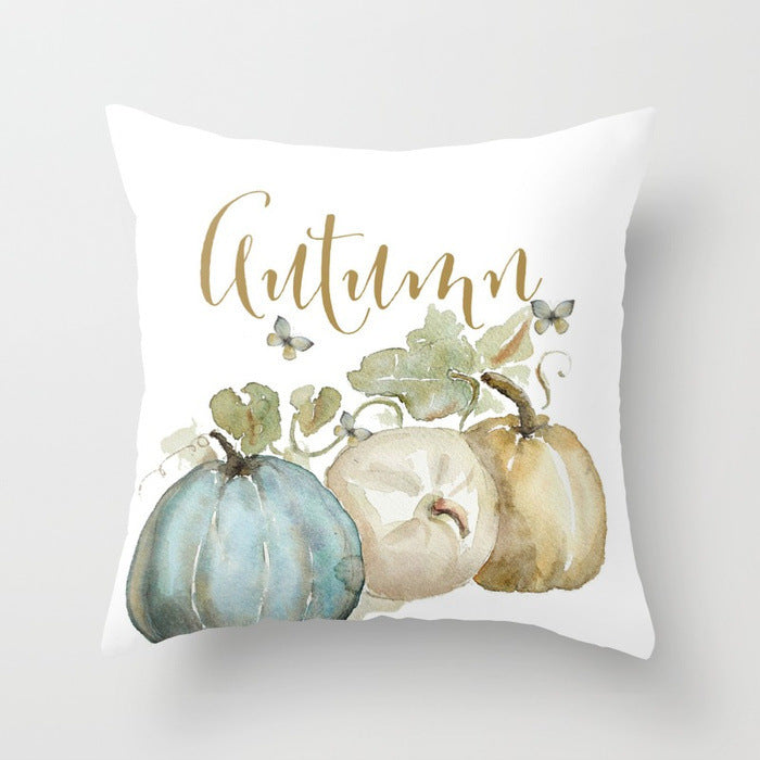 HKM-439571 Halloween Pumpkin Decorative Pillow Cushion - Cotton, 45x45cm, Multiple Designs Available