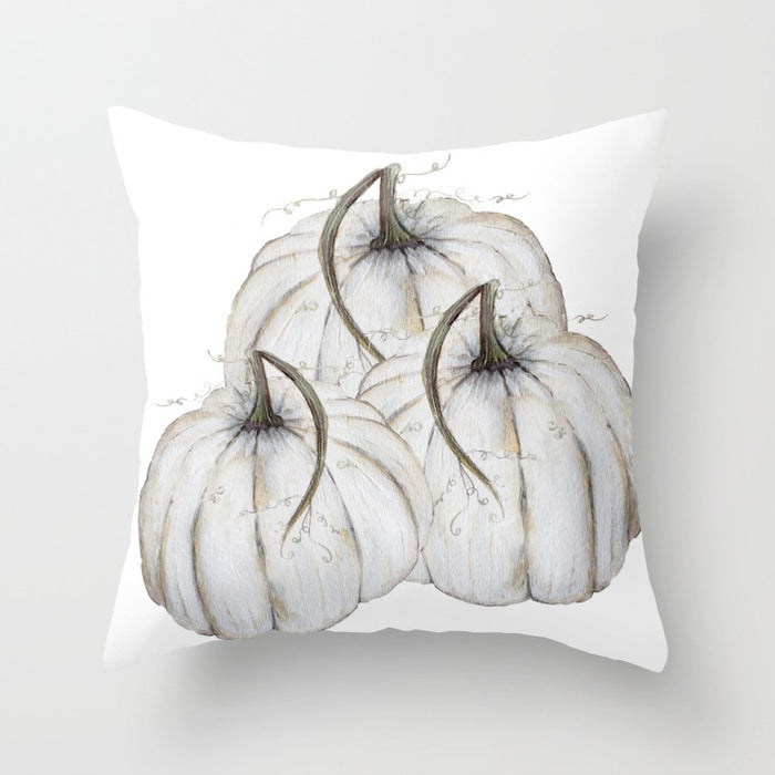 HKM-439571 Halloween Pumpkin Decorative Pillow Cushion - Cotton, 45x45cm, Multiple Designs Available