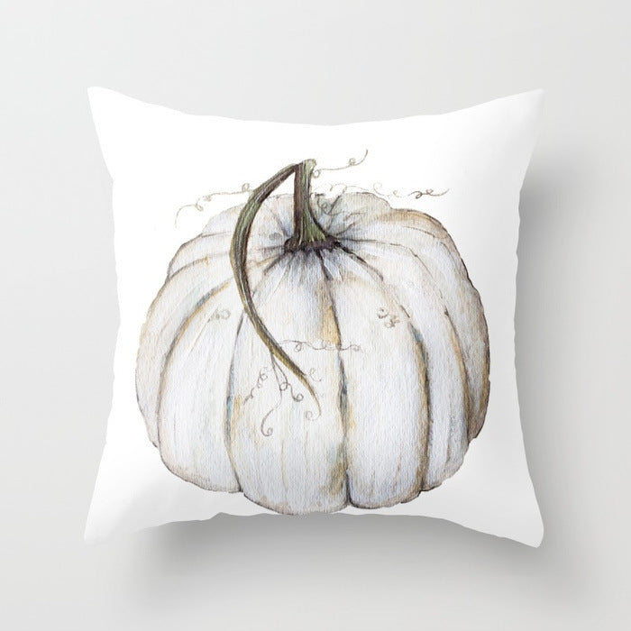 HKM-439571 Halloween Pumpkin Decorative Pillow Cushion - Cotton, 45x45cm, Multiple Designs Available