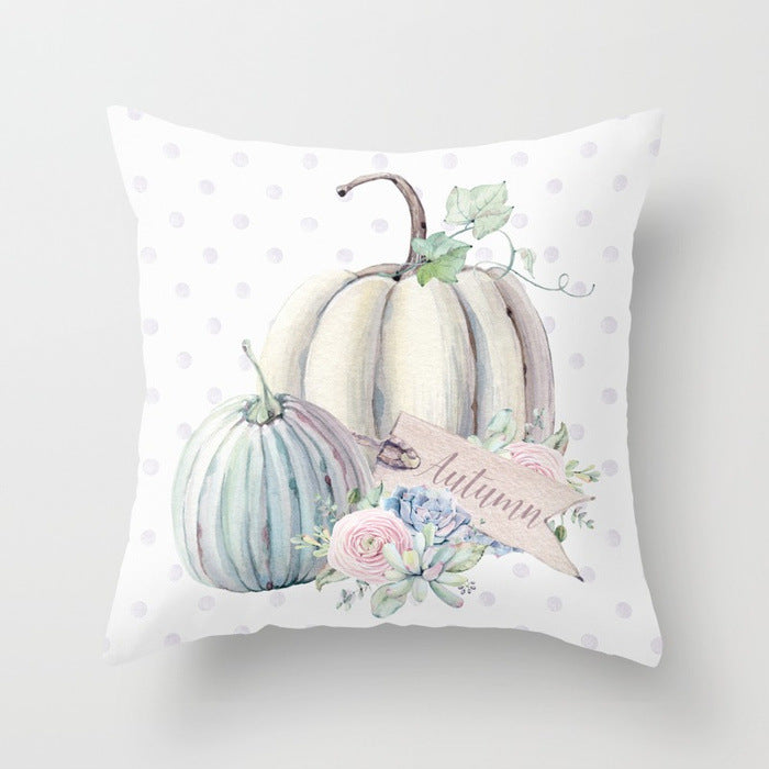 HKM-439571 Halloween Pumpkin Decorative Pillow Cushion - Cotton, 45x45cm, Multiple Designs Available