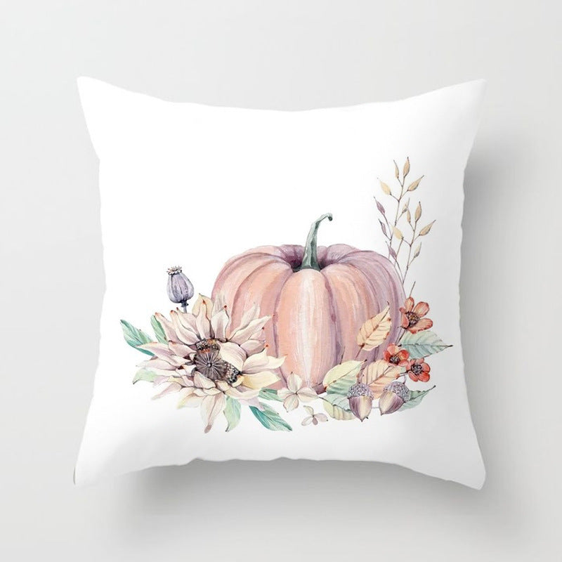 HKM-439571 Halloween Pumpkin Decorative Pillow Cushion - Cotton, 45x45cm, Multiple Designs Available