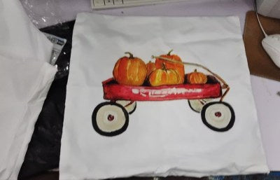HKM-439571 Halloween Pumpkin Decorative Pillow Cushion - Cotton, 45x45cm, Multiple Designs Available