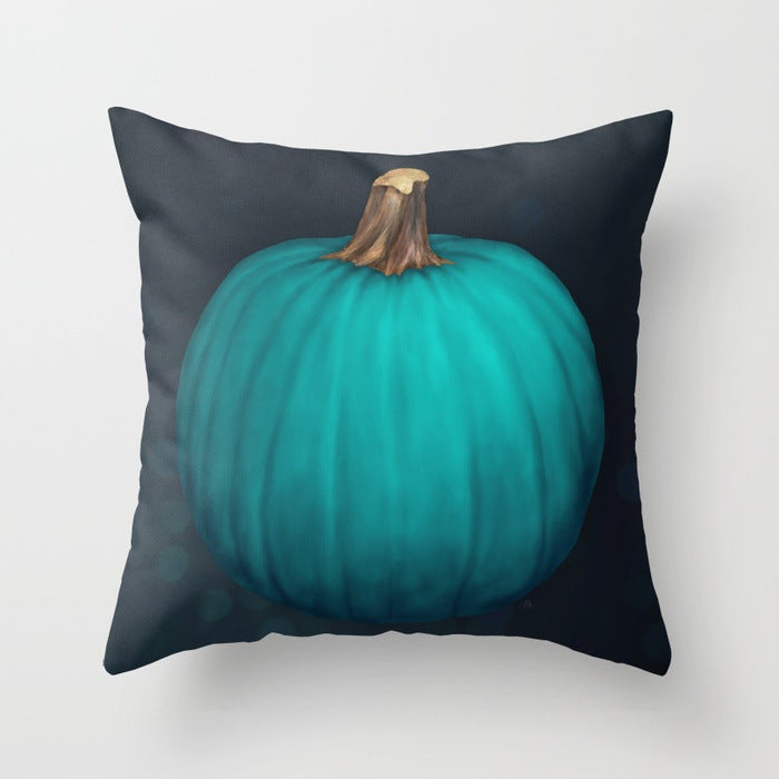 HKM-439571 Halloween Pumpkin Decorative Pillow Cushion - Cotton, 45x45cm, Multiple Designs Available