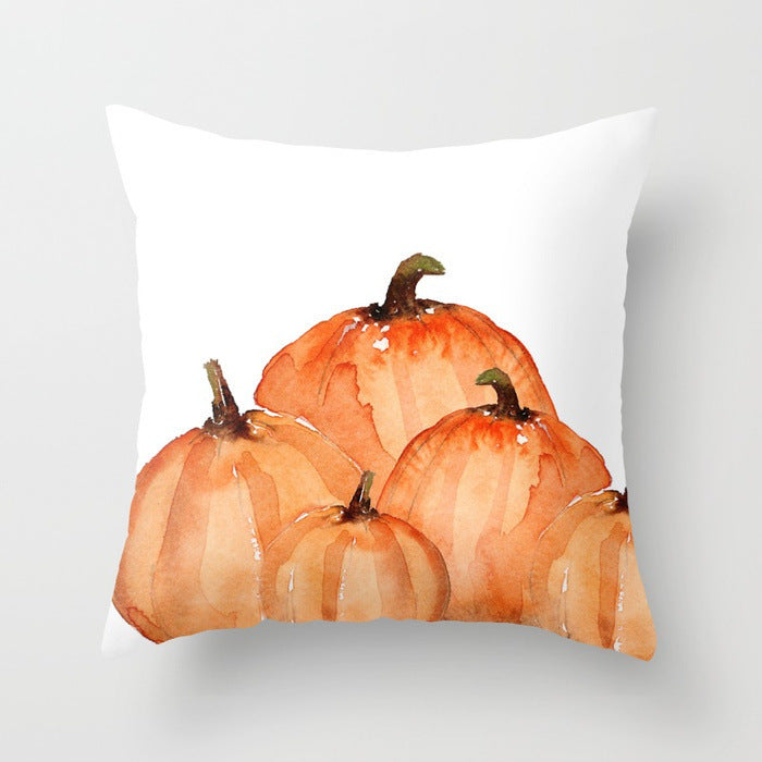 HKM-439571 Halloween Pumpkin Decorative Pillow Cushion - Cotton, 45x45cm, Multiple Designs Available