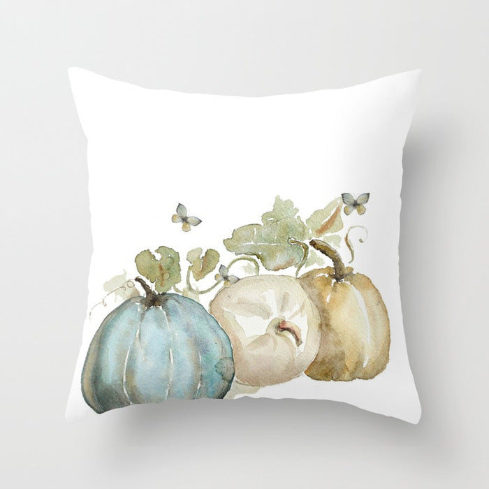 HKM-439571 Halloween Pumpkin Decorative Pillow Cushion - Cotton, 45x45cm, Multiple Designs Available