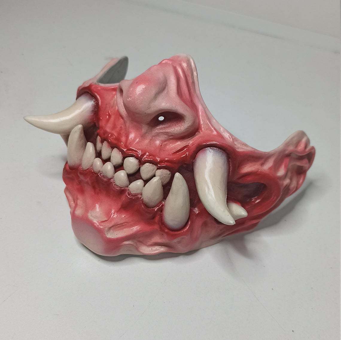 HKM-439571 Latex Half Face Horror Tooth Mask for Costumes and Parties